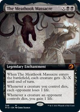 The Meathook Massacre Extended Art 348 (Innistrad: Midnight Hunt)  - Foil | Good Games Adelaide SA