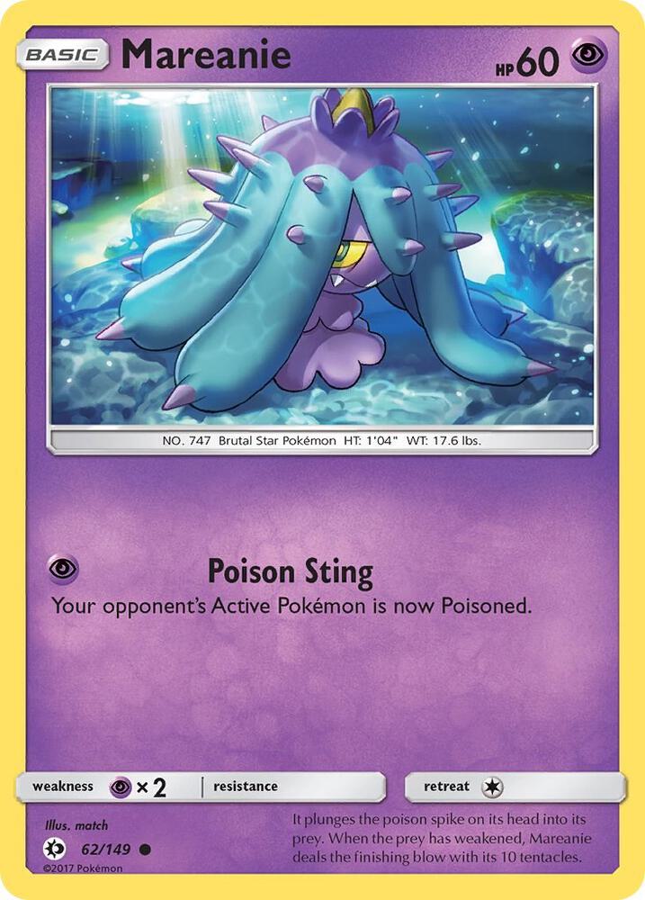 Mareanie 62/149 (SM Base Set)  | Good Games Adelaide SA