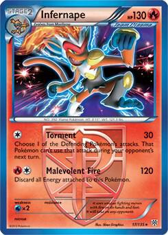 Infernape 17 135 BW Plasma Storm 017/135 (Deck Exclusives)  | Good Games Adelaide SA