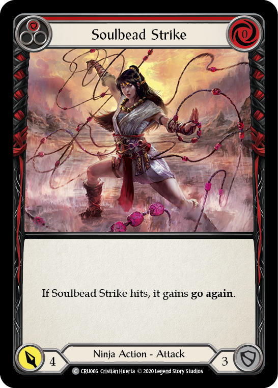 Soulbead Strike (Red) [CRU066] 1st Edition Normal | Good Games Adelaide SA