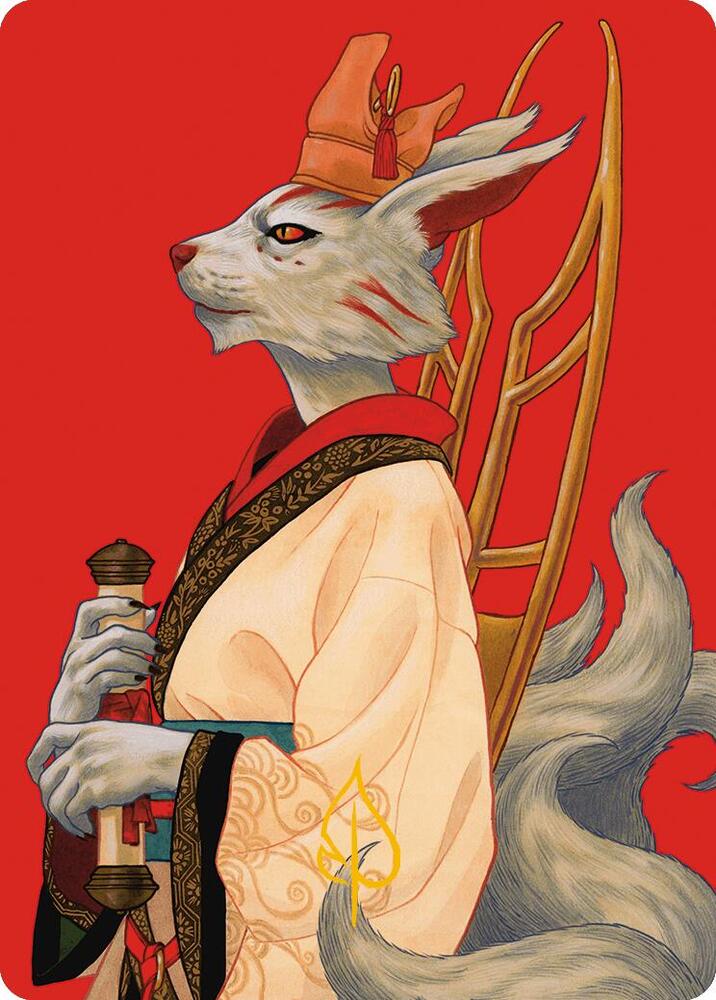 Pearl Ear Imperial Advisor Art Card Gold Stamped Signature 45 (Art Series: Modern Horizons 3)  | Good Games Adelaide SA