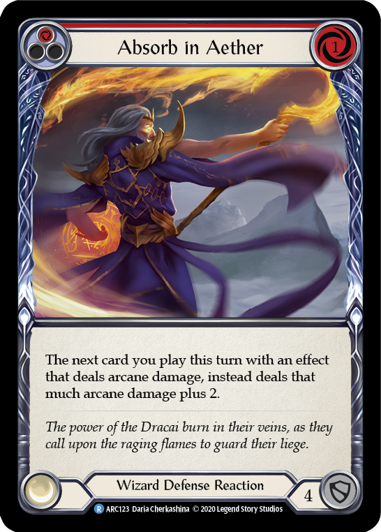 Absorb in Aether (Red) [U-ARC123] Unlimited Normal | Good Games Adelaide SA