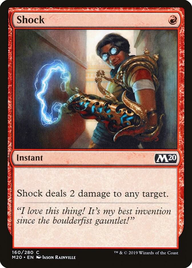 Shock 160 (Core Set 2020)  - Foil | Good Games Adelaide SA