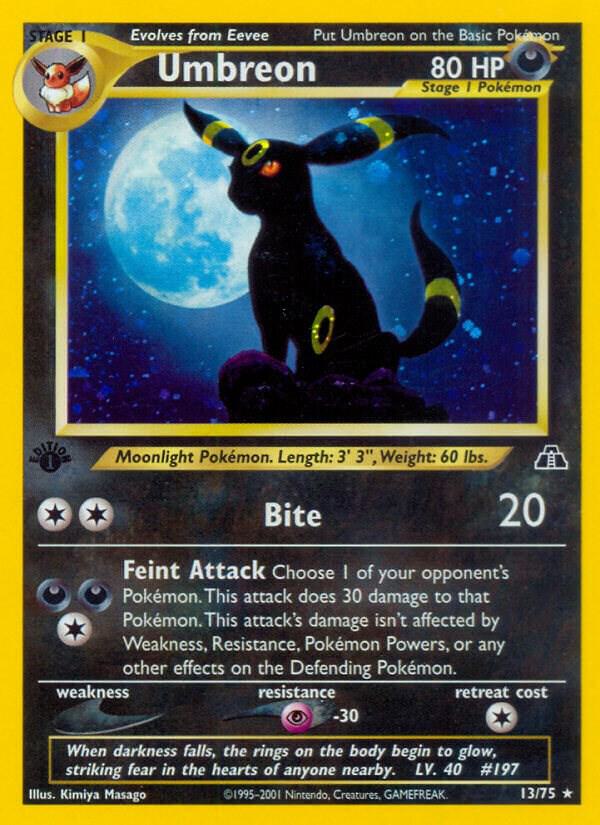 Umbreon 13/75 (Neo Discovery)  - 1st Edition Holofoil | Good Games Adelaide SA