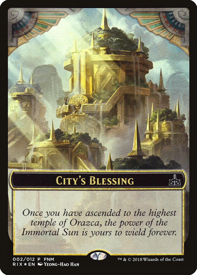 City's Blessing // Elemental Double-sided Token [Friday Night Magic 2018] | Good Games Adelaide SA