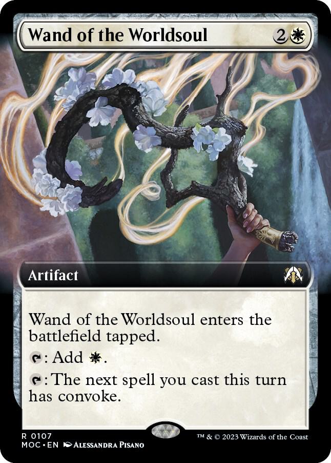 Wand of the Worldsoul 107 (Commander: March of the Machine)  - Extended Art | Good Games Adelaide SA