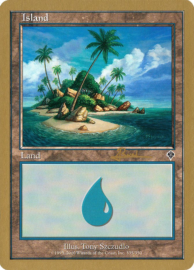 Island (ar335a) (Antoine Ruel) [World Championship Decks 2001] | Good Games Adelaide SA