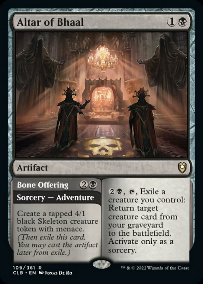 Altar of Bhaal // Bone Offering [Commander Legends: Battle for Baldur's Gate] | Good Games Adelaide SA