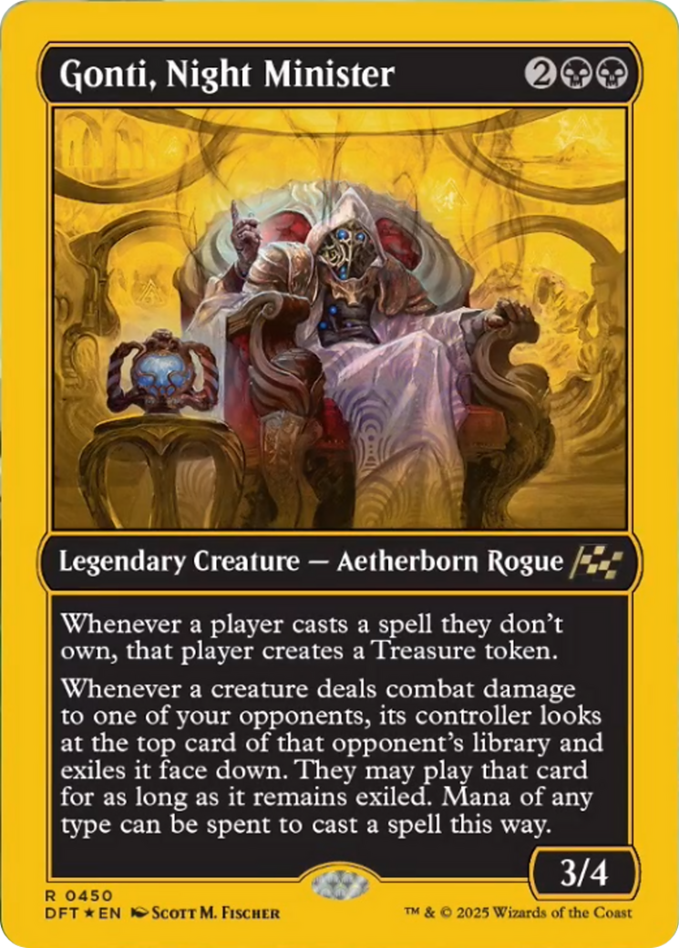 Gonti, Night Minister (First-Place Foil) [Aetherdrift] | Good Games Adelaide SA