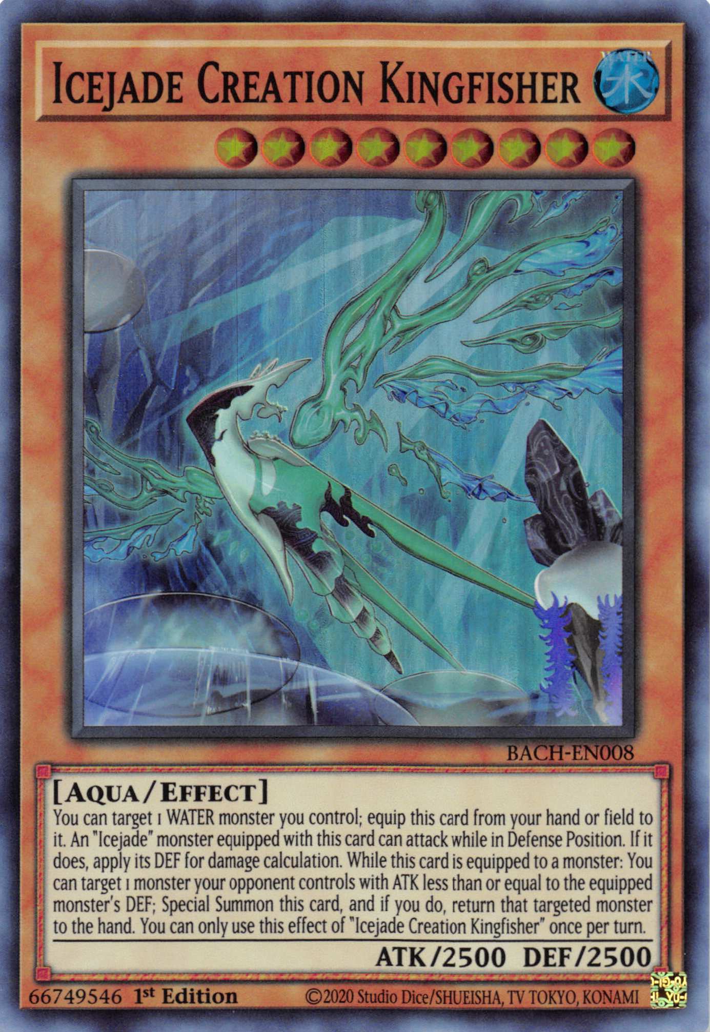 Icejade Creation Kingfisher [BACH-EN008] Super Rare | Good Games Adelaide SA