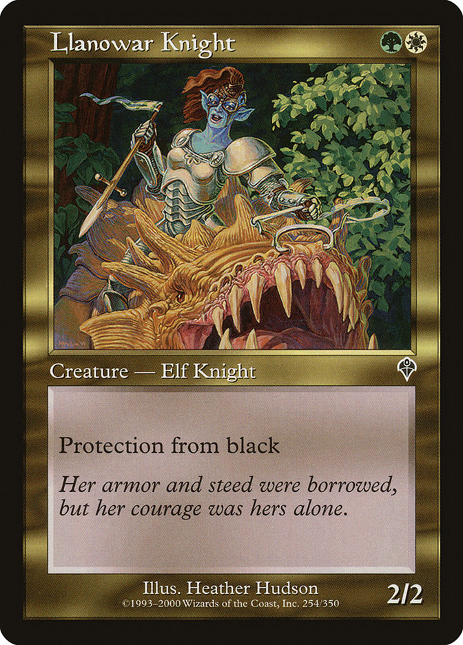 Llanowar Knight 254 (Invasion)  - Foil | Good Games Adelaide SA