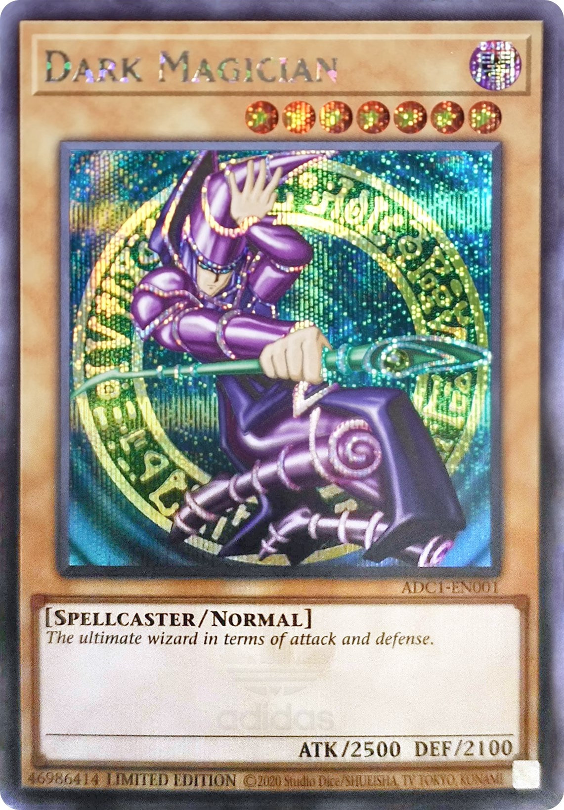Dark Magician (Adidas Exclusive) [ADC1-EN001] Prismatic Secret Rare | Good Games Adelaide SA