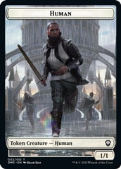 Human // Snake Double-sided Token [Dominaria United Commander Tokens] | Good Games Adelaide SA