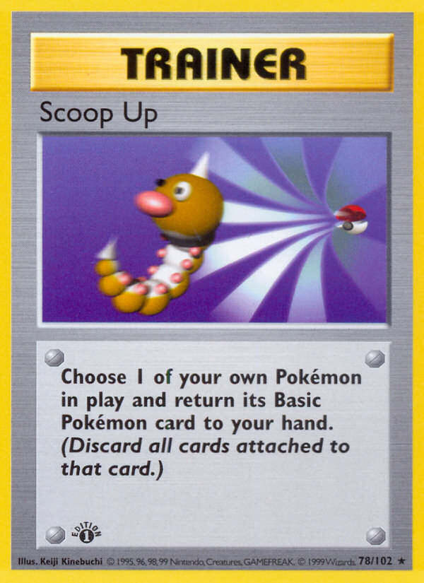 Scoop Up (78/102) (Shadowless) [Base Set 1st Edition] | Good Games Adelaide SA