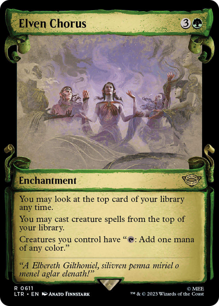 Elven Chorus [The Lord of the Rings: Tales of Middle-Earth Showcase Scrolls] | Good Games Adelaide SA