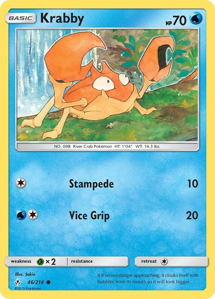 Krabby 46/214 (SM - Unbroken Bonds)  | Good Games Adelaide SA
