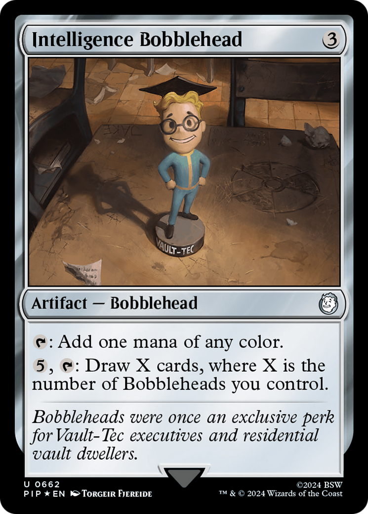Intelligence Bobblehead (Surge Foil) [Fallout] | Good Games Adelaide SA