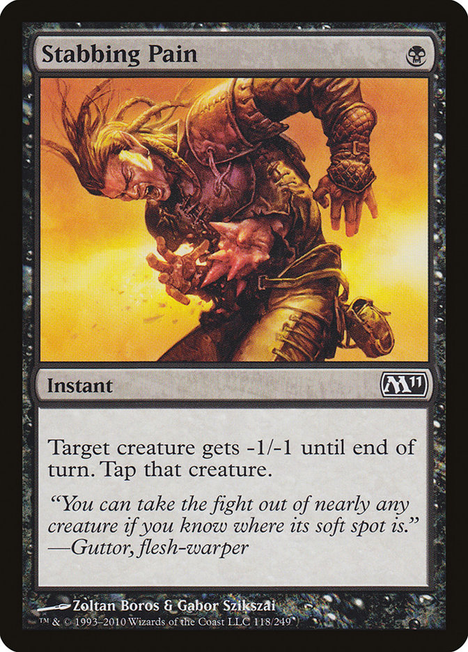 Stabbing Pain 118 (Magic 2011 (M11))  - Foil | Good Games Adelaide SA