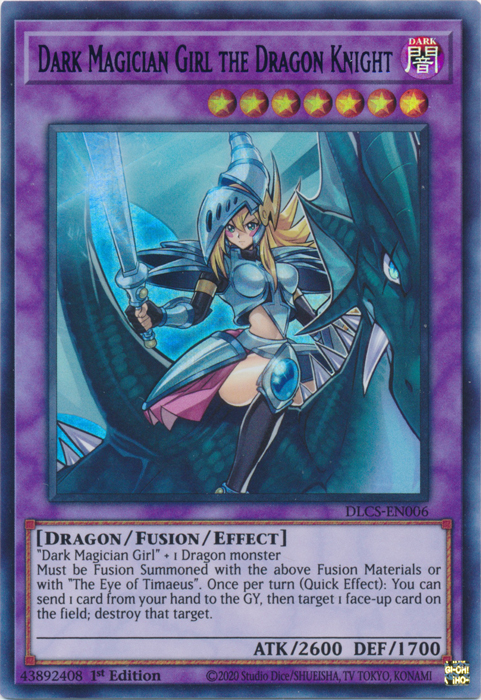 Dark Magician Girl the Dragon Knight (Green) [DLCS-EN006] Ultra Rare | Good Games Adelaide SA