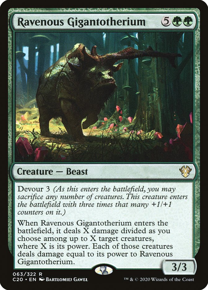 Ravenous Gigantotherium 63 (Commander 2020)  | Good Games Adelaide SA
