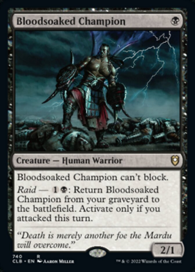 Bloodsoaked Champion [Commander Legends: Battle for Baldur's Gate] | Good Games Adelaide SA