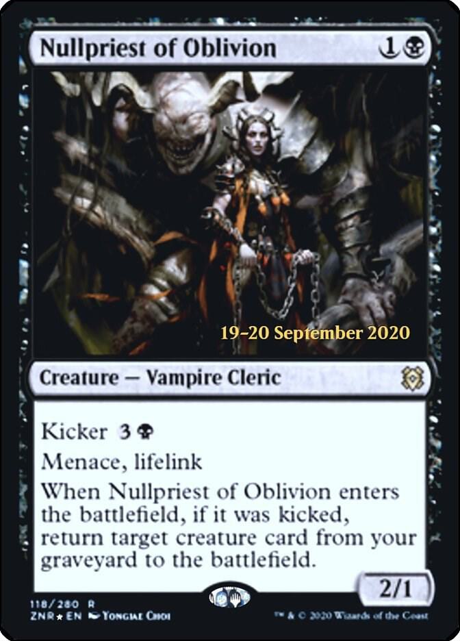 Nullpriest of Oblivion 118 (Prerelease Cards)  - Foil | Good Games Adelaide SA