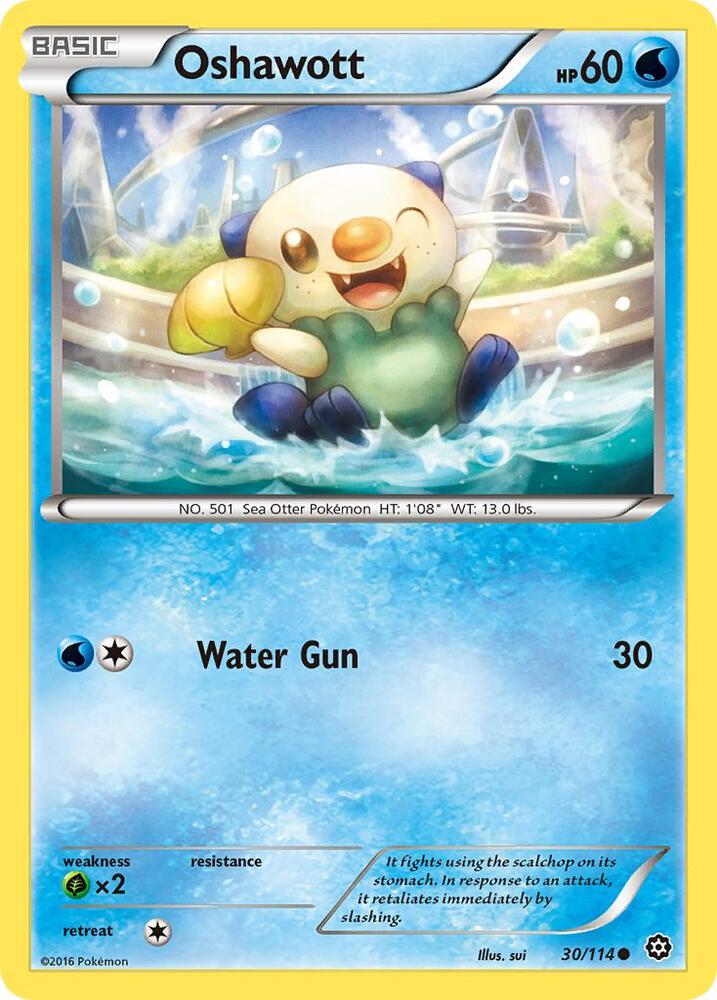 Oshawott 30/114 (XY - Steam Siege)  | Good Games Adelaide SA