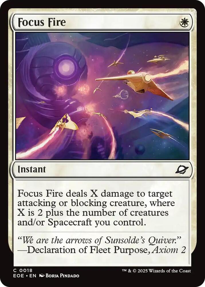 Focus Fire 18 (Edge of Eternities)  - Foil | Good Games Adelaide SA