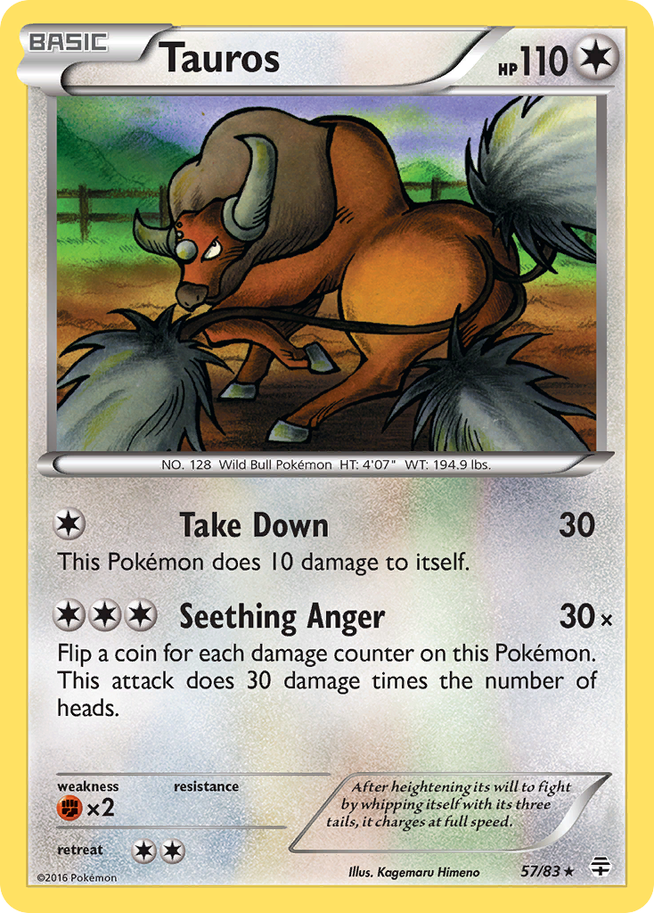Tauros (57/83) [XY: Generations] | Good Games Adelaide SA