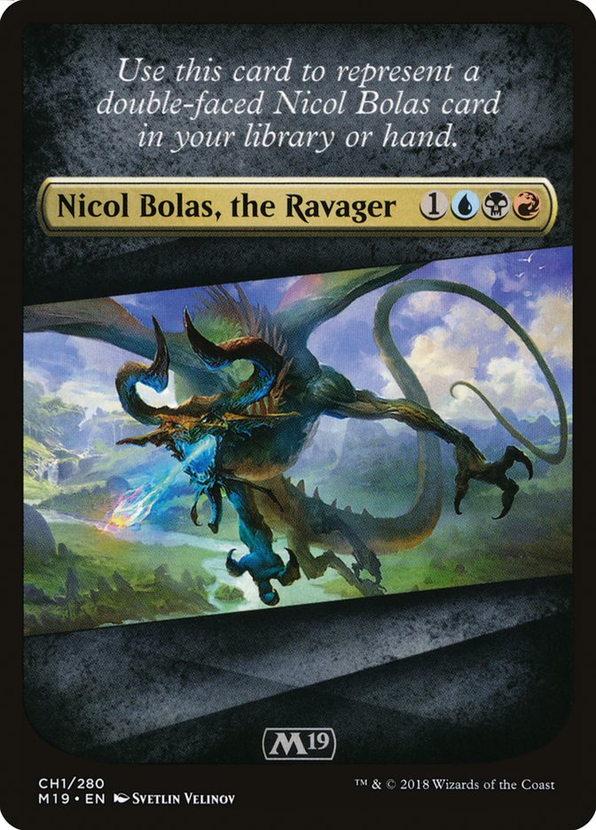 Checklist Card - Core Set 2019 (Nicol Bolas, the Ravager) [Core Set 2019 Tokens] | Good Games Adelaide SA