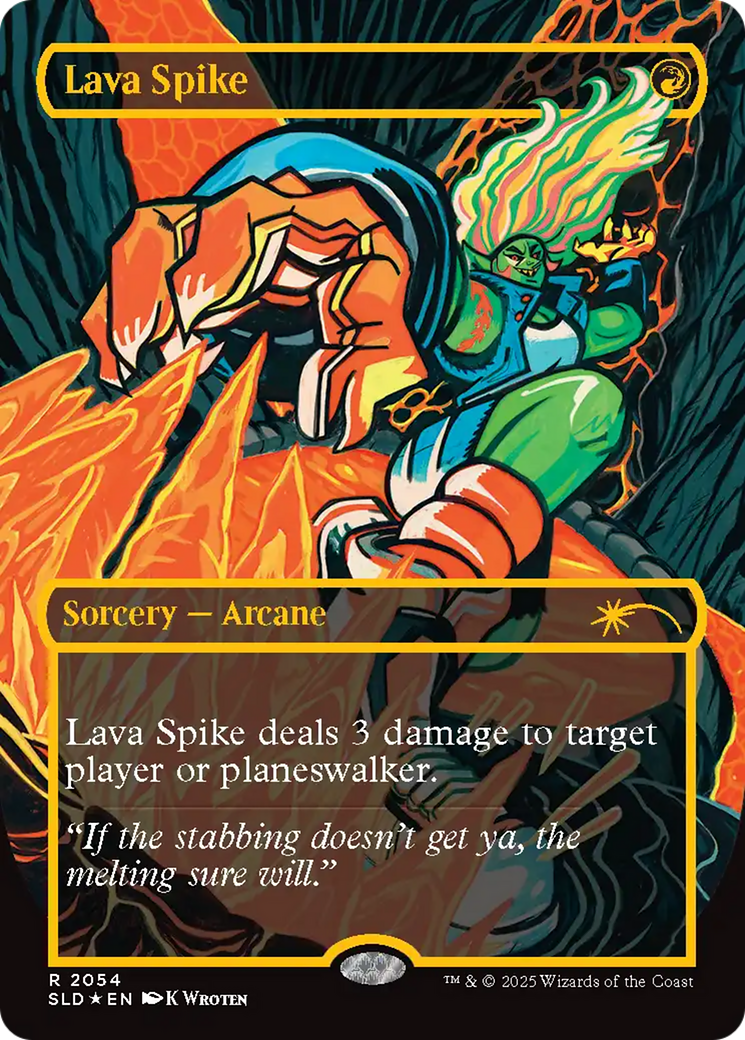 Lava Spike (2054) (Raised Foil) [Secret Lair Drop Series] | Good Games Adelaide SA