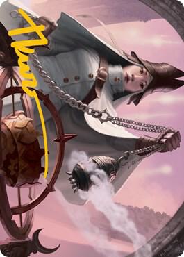 Celestus Sanctifier Art Card Gold Stamped Signature 16 (Art Series: Innistrad: Midnight Hunt)  | Good Games Adelaide SA