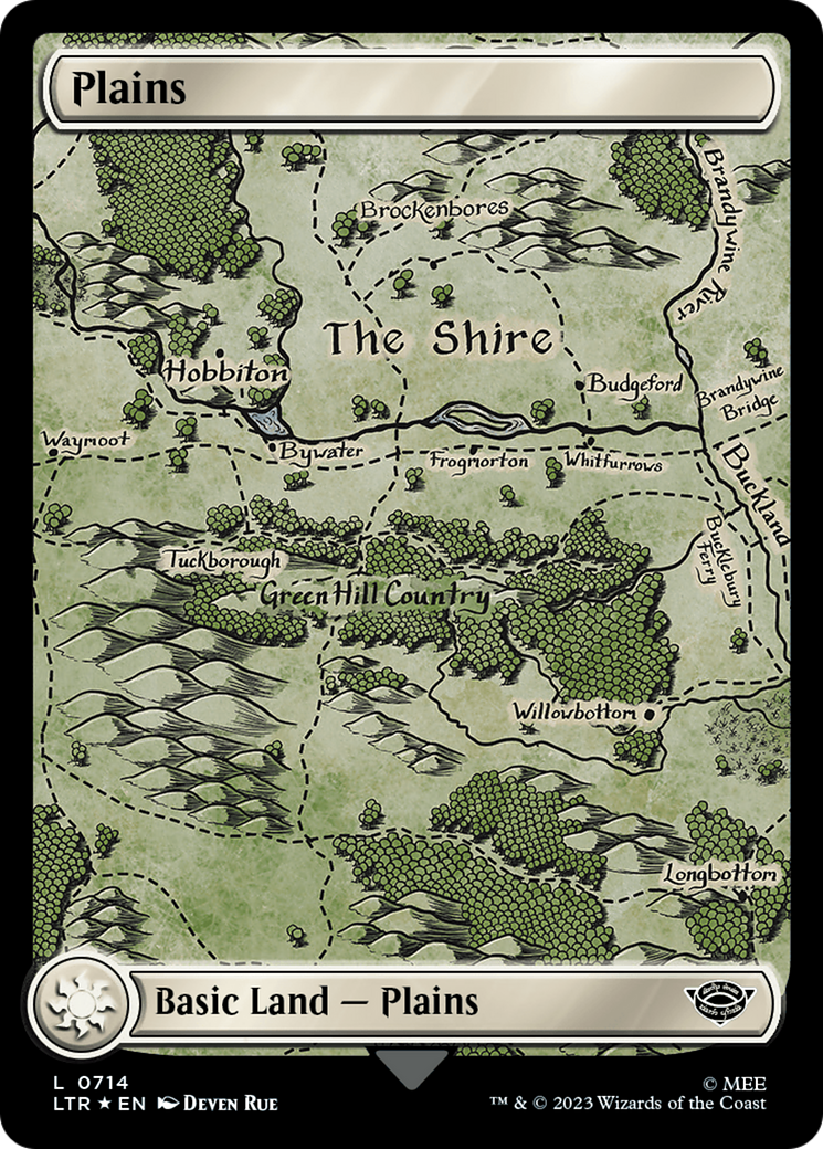 Plains (0714) (Surge Foil) [The Lord of the Rings: Tales of Middle-Earth] | Good Games Adelaide SA