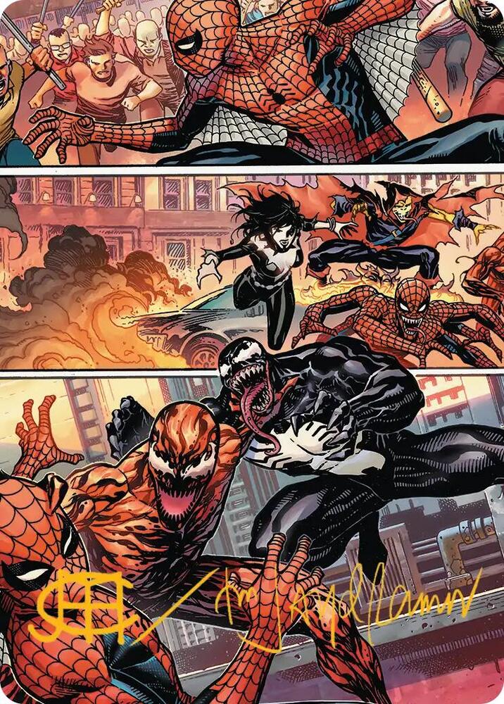 Maximum Carnage Art Card Gold Stamped Signature 46 (Art Series: Marvel's Spider-Man)  | Good Games Adelaide SA