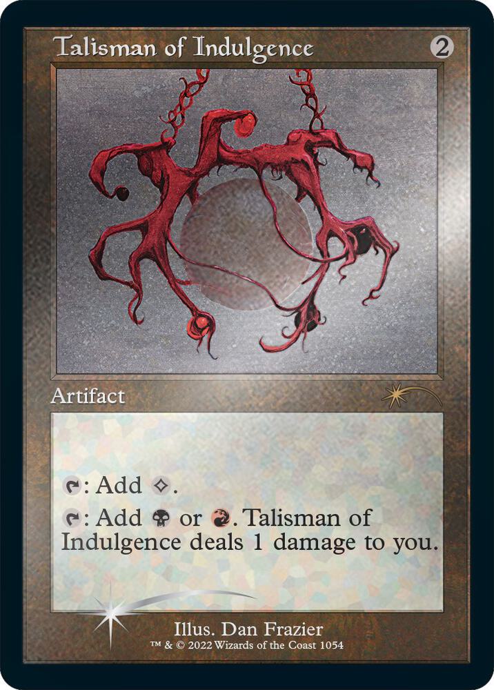 Talisman of Indulgence Retro Frame Foil Etched 1054 (Secret Lair Drop Series)  - Foil | Good Games Adelaide SA