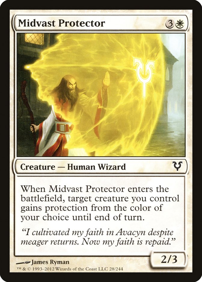 Midvast Protector 28 (Avacyn Restored)  - Foil | Good Games Adelaide SA