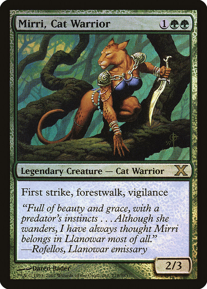Mirri, Cat Warrior (Premium Foil) [Tenth Edition] | Good Games Adelaide SA
