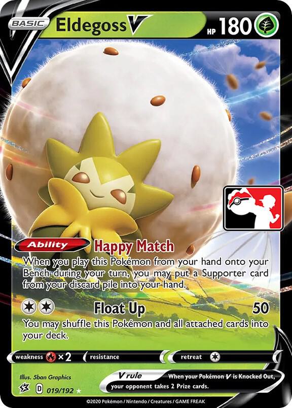 Eldegoss V Series 1 019/192 (Prize Pack Series Cards)  - Holofoil | Good Games Adelaide SA