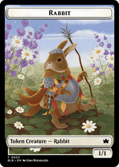 Rabbit // Fish Double-Sided Token [Bloomburrow Tokens] | Good Games Adelaide SA
