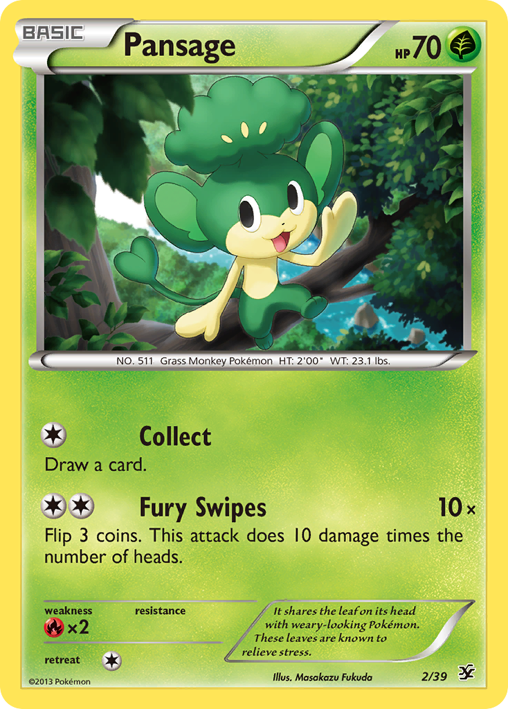 Pansage (2/39) [XY: Kalos Starter Set] | Good Games Adelaide SA