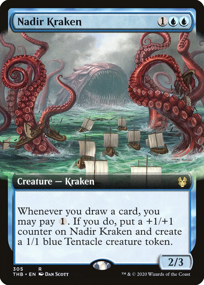 Nadir Kraken (Extended Art) [Theros Beyond Death] | Good Games Adelaide SA