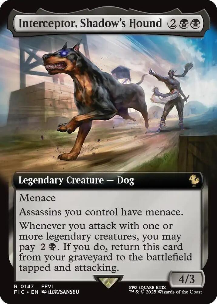 Interceptor, Shadow's Hound 147 (Commander: FINAL FANTASY)  - Foil | Good Games Adelaide SA