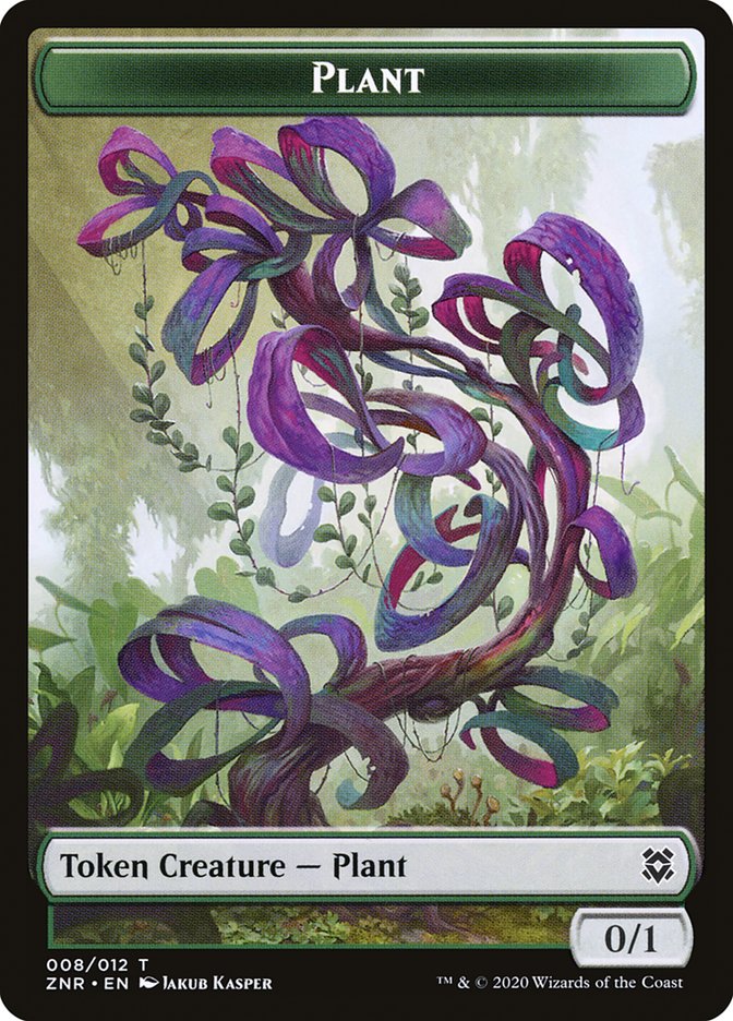 Illusion // Plant Double-sided Token [Zendikar Rising Tokens] | Good Games Adelaide SA