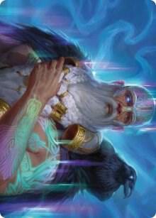 Alrund God of the Cosmos Art Card 9 (Art Series: Kaldheim)  | Good Games Adelaide SA