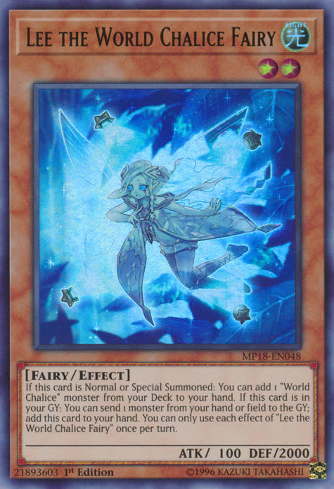 Lee the World Chalice Fairy [MP18-EN048] Ultra Rare | Good Games Adelaide SA