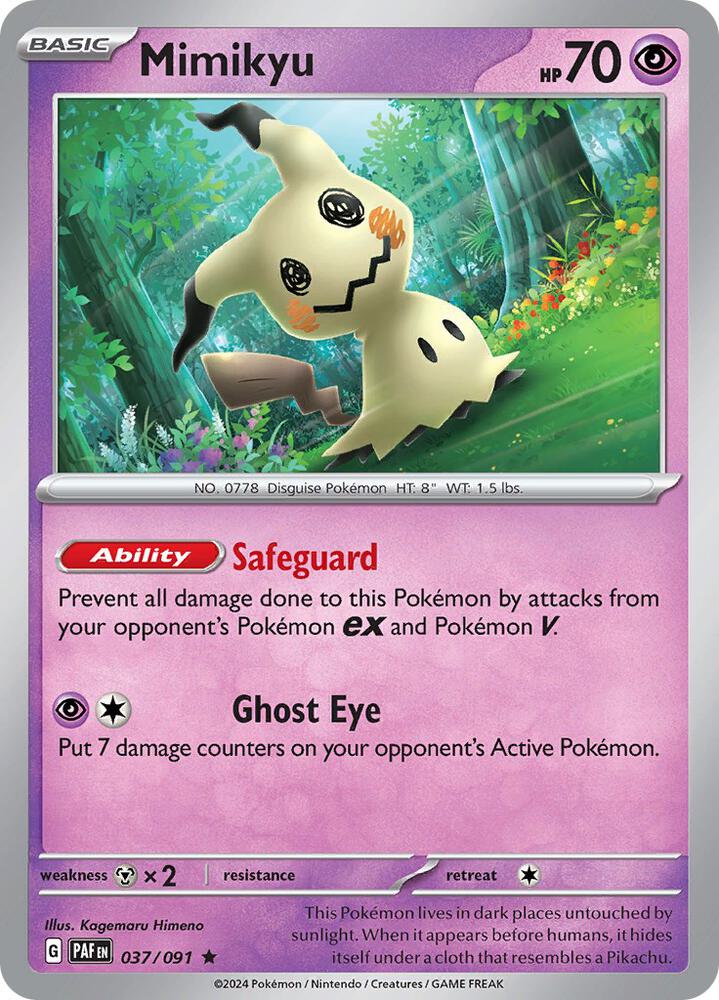Mimikyu 037/091 (SV: Paldean Fates)  - Holofoil | Good Games Adelaide SA