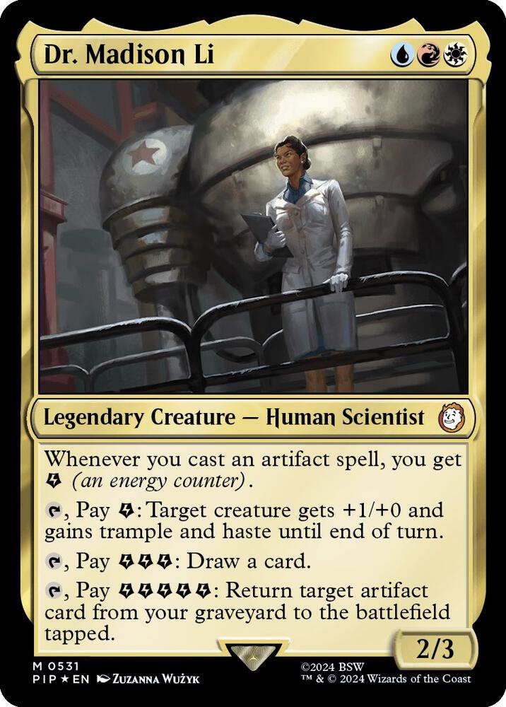 Dr Madison Li Surge Foil 531 (Universes Beyond: Fallout)  - Foil | Good Games Adelaide SA