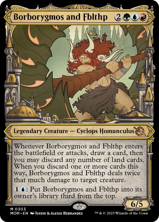 Borborygmos and Fblthp 303 (March of the Machine)  - Showcase Foil | Good Games Adelaide SA