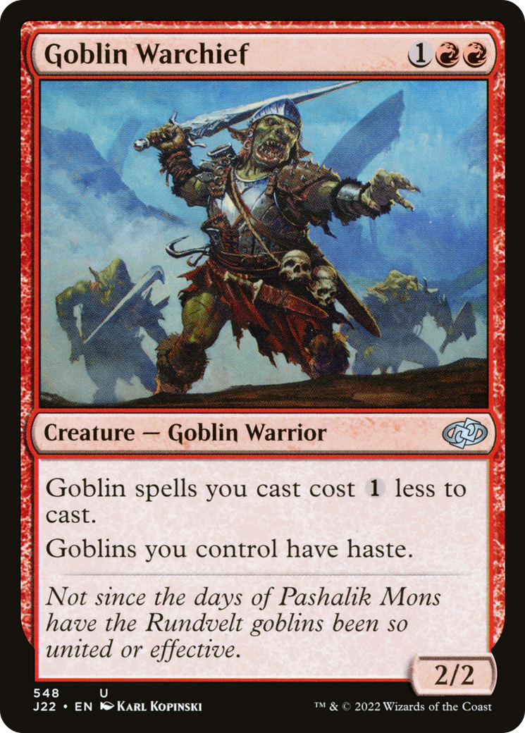 Goblin Warchief [Jumpstart 2022] | Good Games Adelaide SA