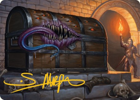 Mimic Art Card (Gold-Stamped Signature) [Dungeons & Dragons: Adventures in the Forgotten Realms Art Series] | Good Games Adelaide SA